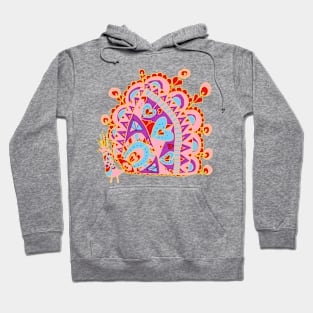 Peacock Bird Hoodie